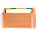 Wooden Mallet Wooden Mallet Single Square Bottom Legal Size File Holder, Light Oak CH17-1LO